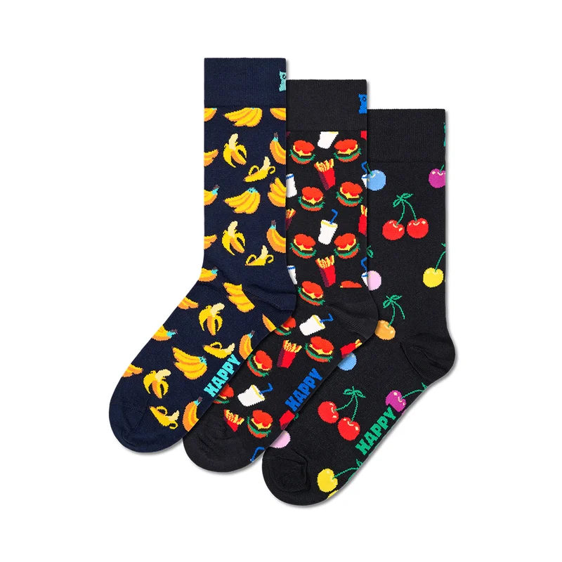 3-Pack Classic Banana Socks