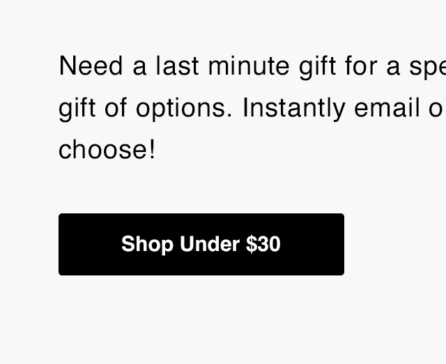 Shop Under $30