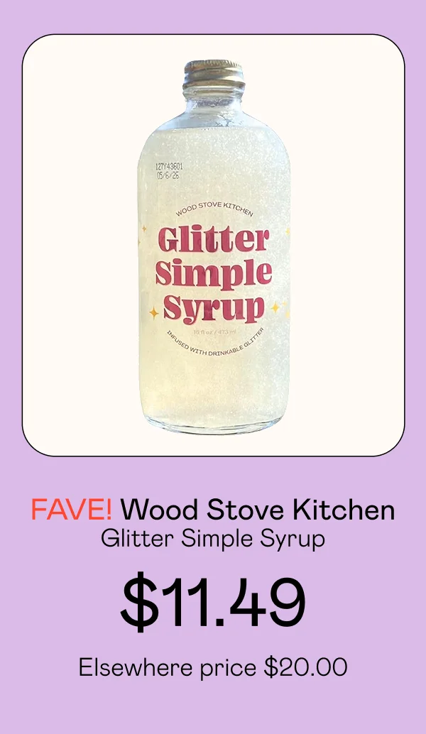 Glitter Simple Syrup