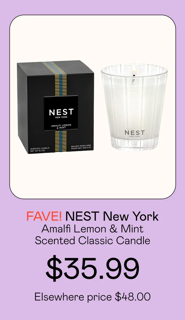 Amalfi Lemon & Mint Scented Classic Candle