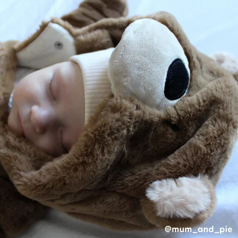 Bear Faux Fur Pramsuit