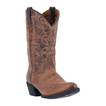 Laredo Men's Leather Round-Toe Boots - Birchwood