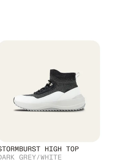Stormburst High Top Dark Grey/White