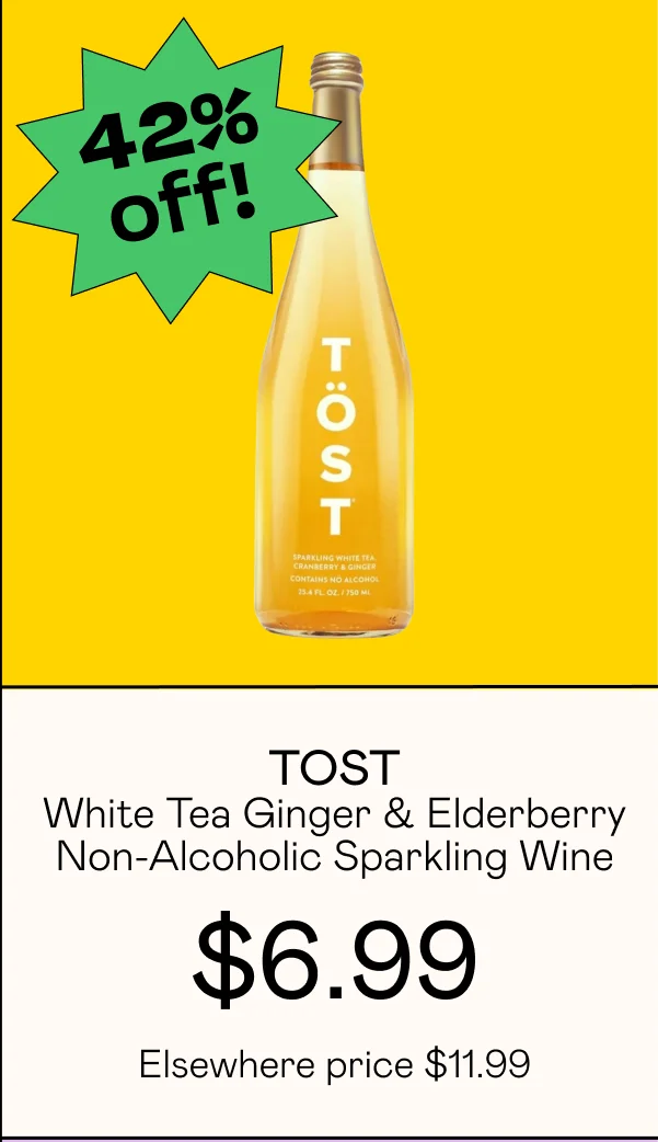 White Tea Ginger & Elderberry Non-Alcoholic Sparkling Wine