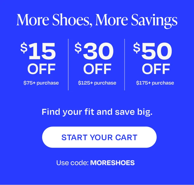 More Shoes, More Savings