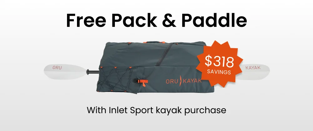 Free pack & paddle with any sport purchase Free pack & paddle with any sport purchase