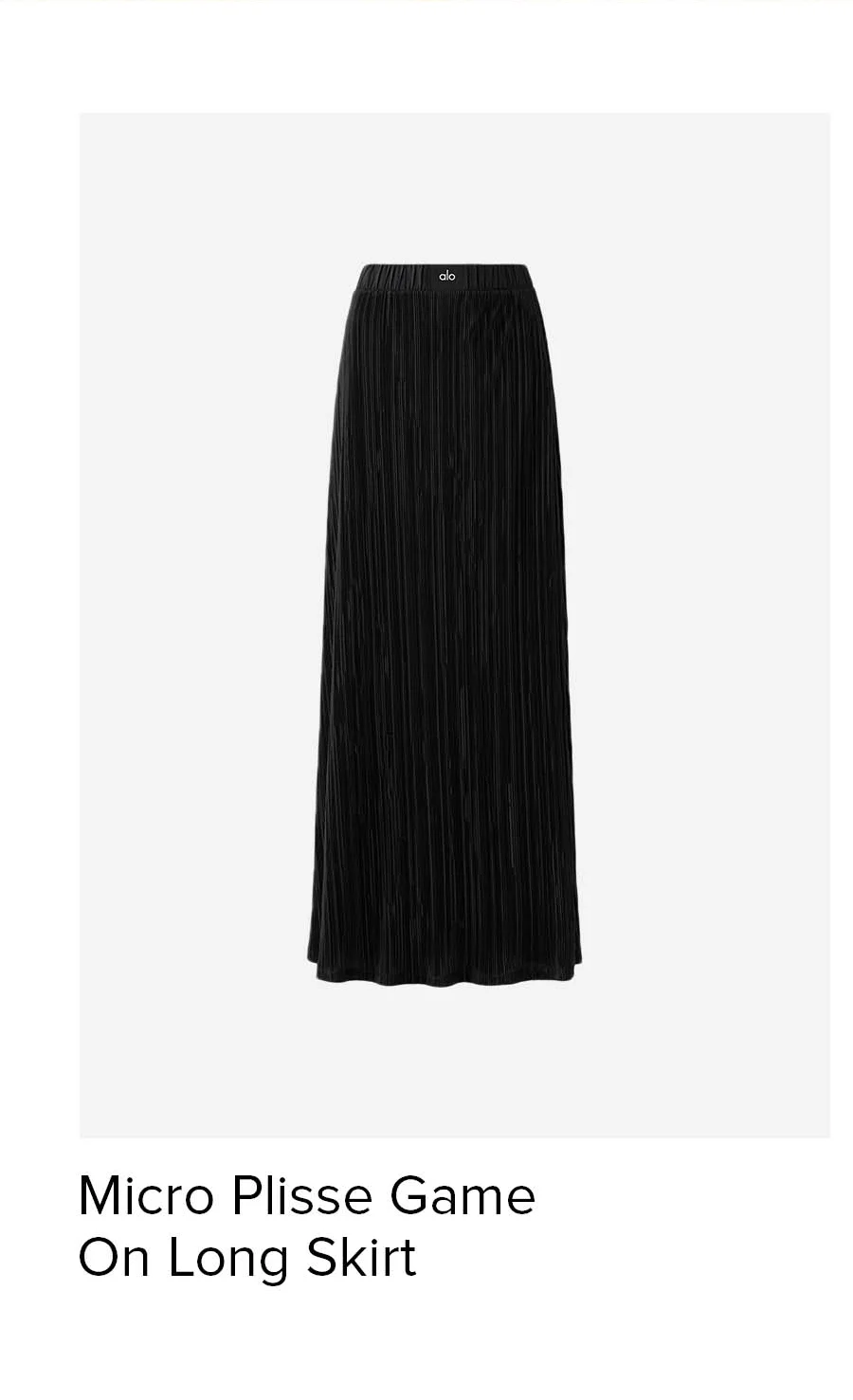 Micro Plisse Game On Long Skirt
