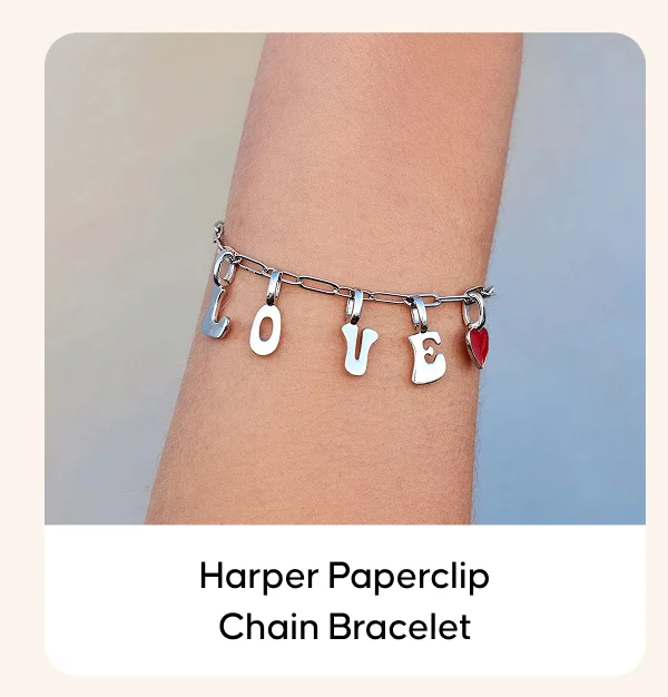 Harper Paperclip Chain Bracelet