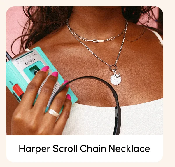 Harper Scroll Chain Necklace