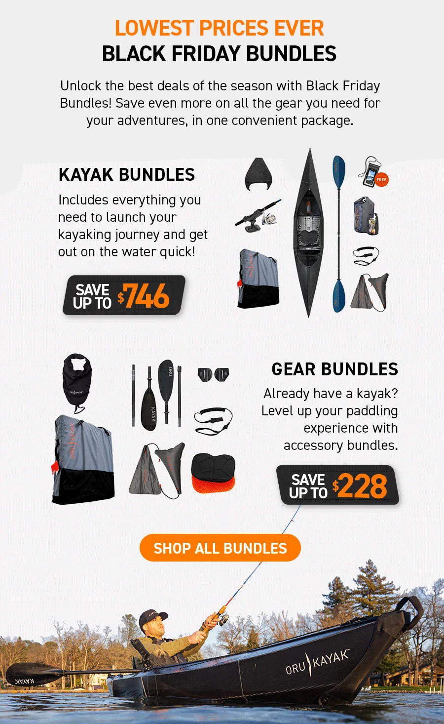 Black Friday Bundles—Lowest prices ever! Shop gear & kayak bundles!