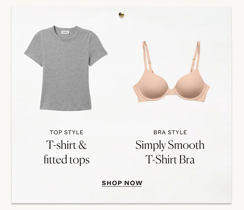 T-shirt & fitted tops: Simply Smooth T-Shirt Bra