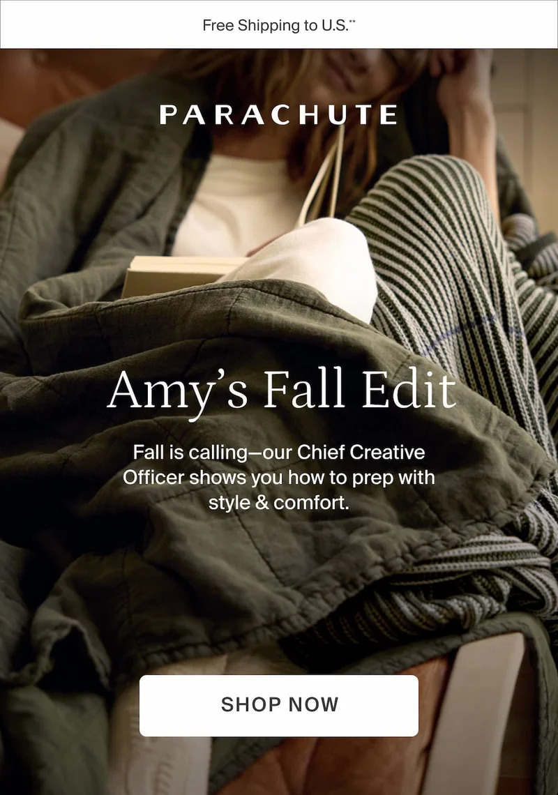 Amy's fall edit. How to prep with style & comfort. Shop now.