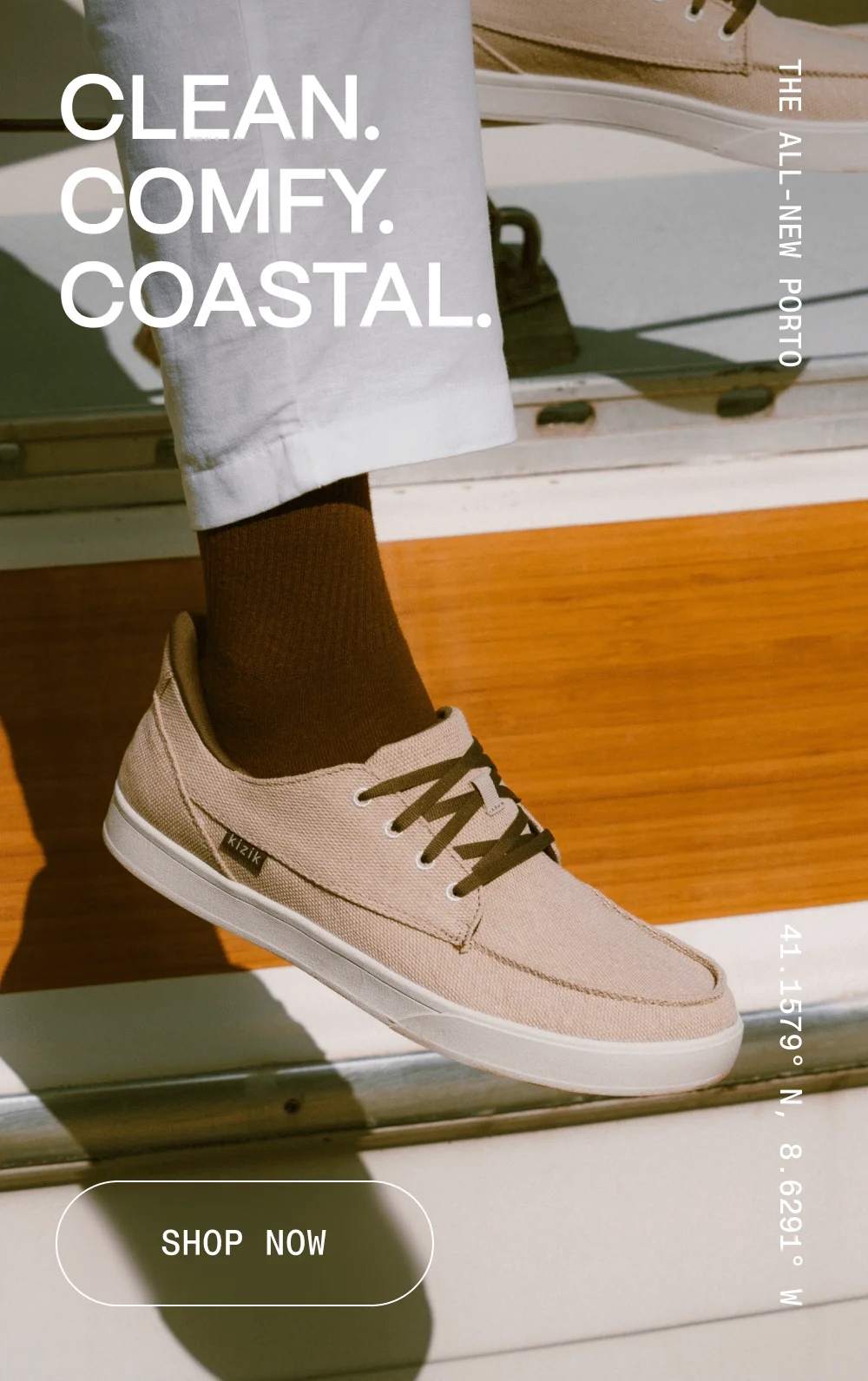 Clean. Comfy. Coastal. The all-new Porto. Shop now.
