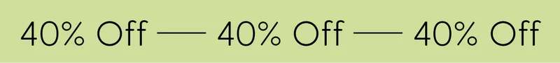 40% Off