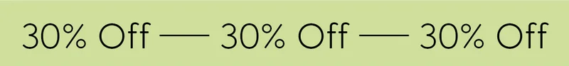 30% Off