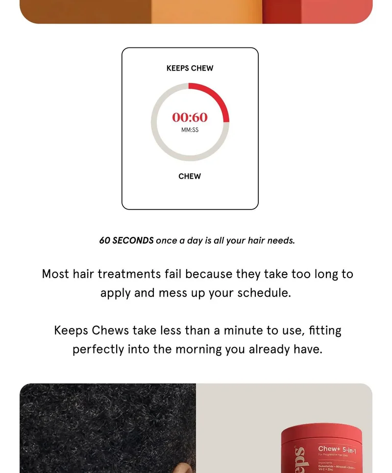 Less than a minute to use