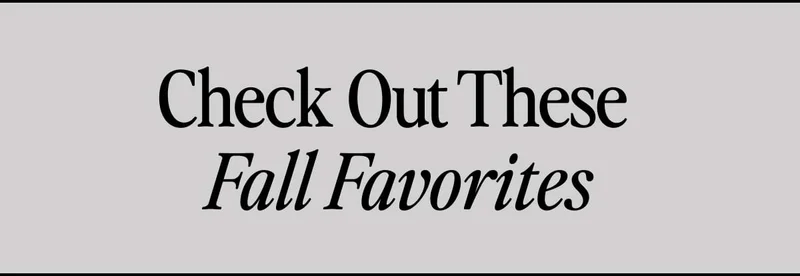 Fall Lineup You'll Actually Wear