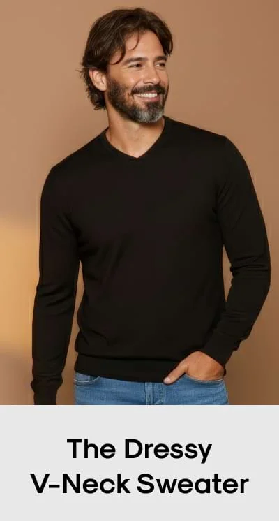 Dressy V-Neck Sweater