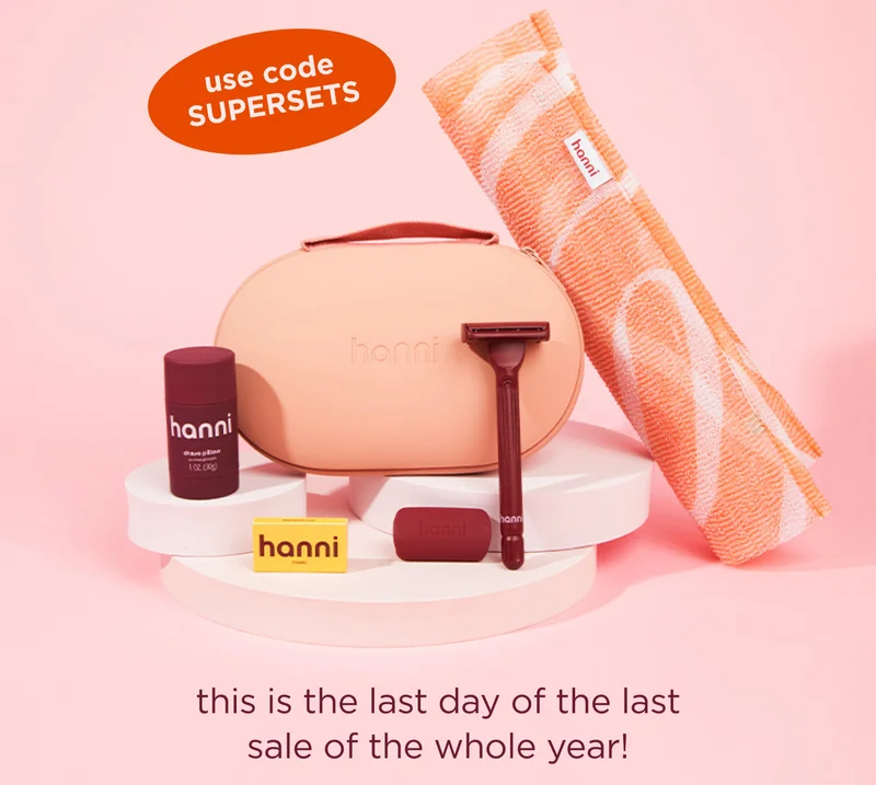 use code SUPERSETS  this is the last day of the last sale of the whole year!