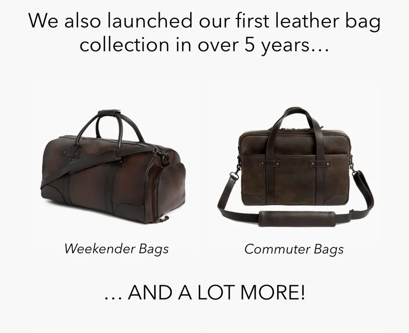 Our First Leather Bag Collection