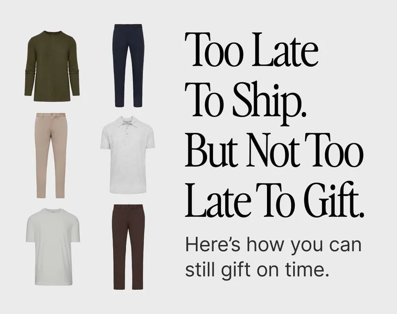 Too Late To Ship. But Not Too Late To Gift.