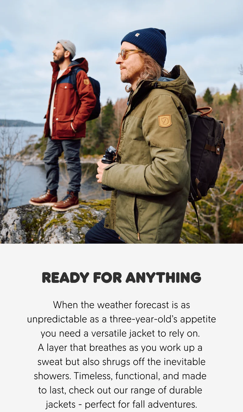 Jackets for the whole outdoor season