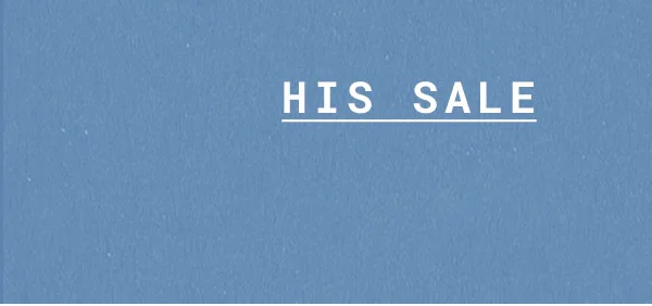 His Sale