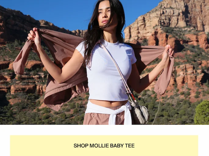 Shop Mollie Baby Tee in White
