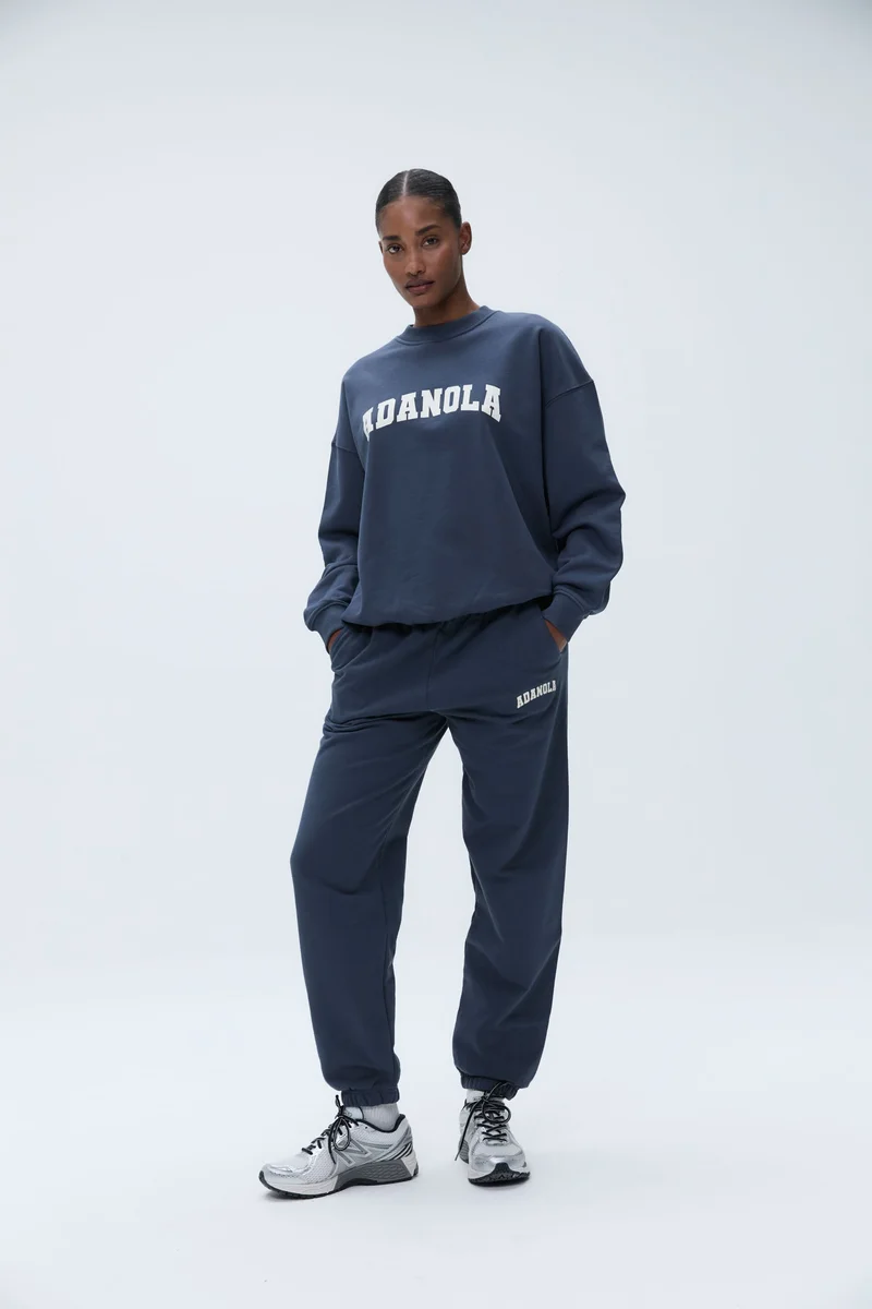 Image of Varsity Sweatpants - Washed Midnight Blue