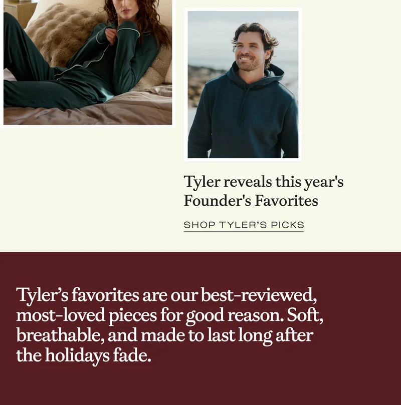 30% Off Founder's Favorites - Shop Tyler's Picks