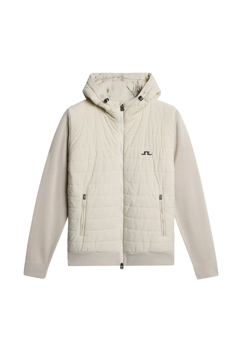 Image of Ebbe Hybrid Knit Hoodie / Moonbeam