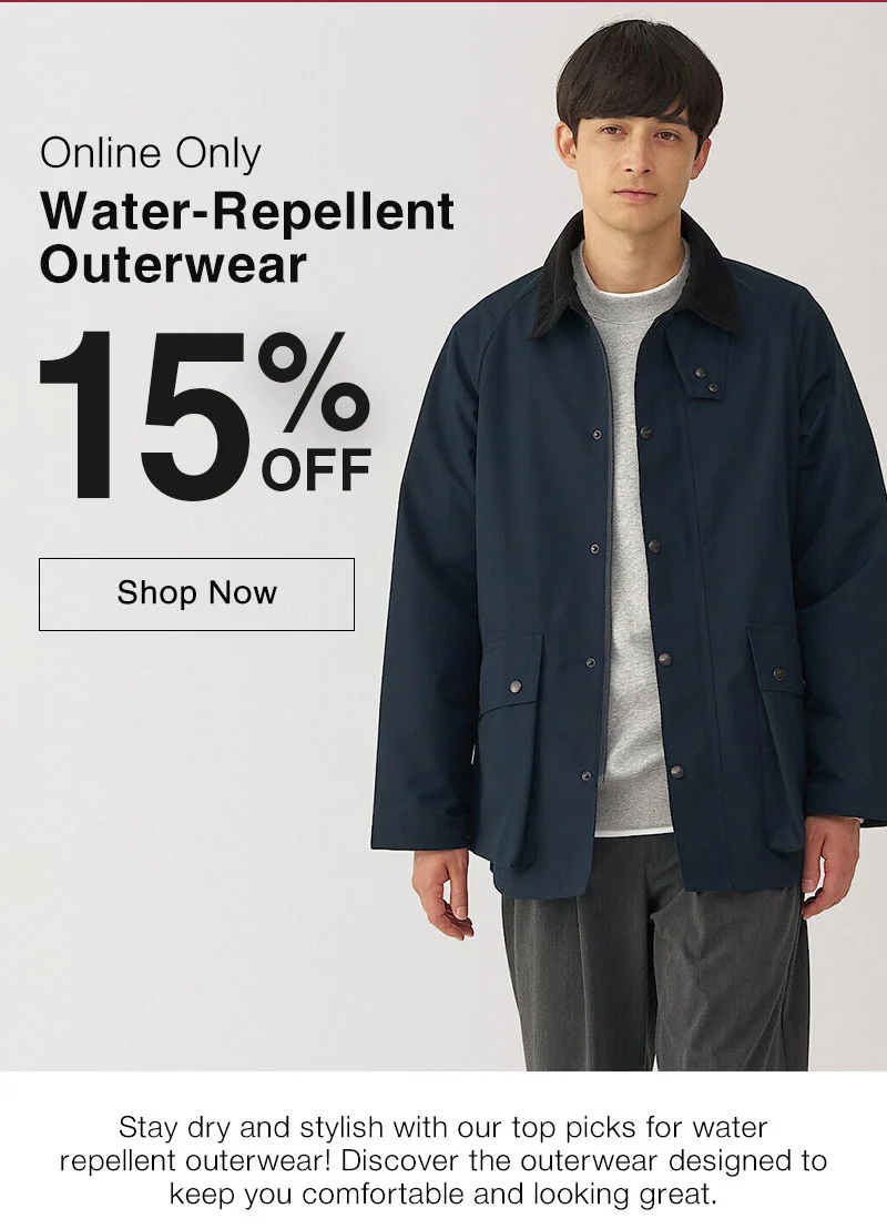 Shop 15% OFF Water-Repellent Outerwear