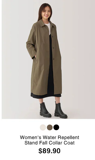 Women's Water Repellent Stand Fall Collar Coat