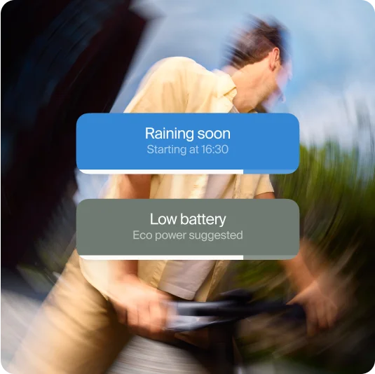 A photograph render of a showing the PUSH in-race game screen