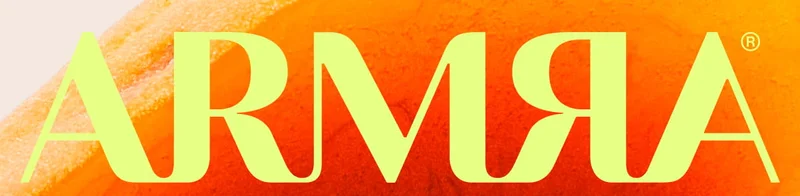 ARMRA logo on apricot-colored background.