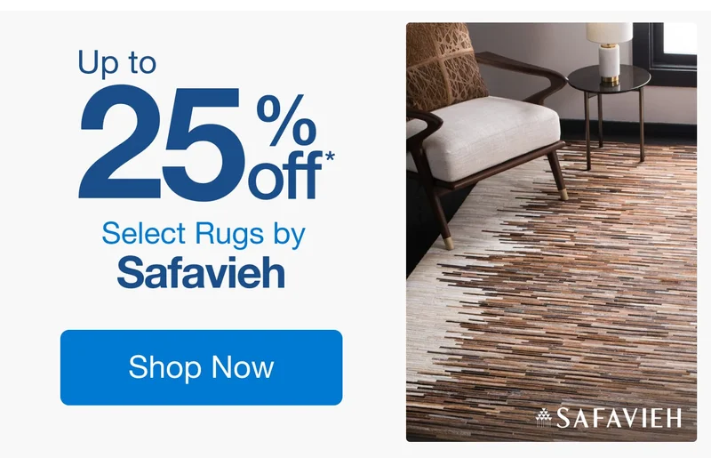 Up to 25% off Select Rugs by Safavieh*