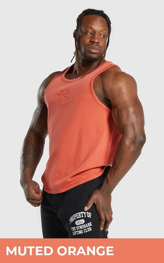 PREMIUM LEGACY TANK - MUTED ORANGE.