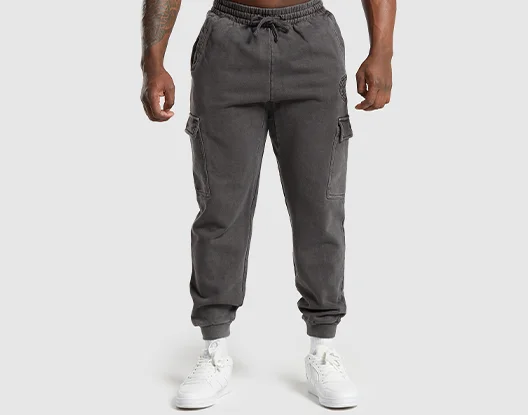 PREMIUM LEGACY CARGO JOGGERS - BLACK.