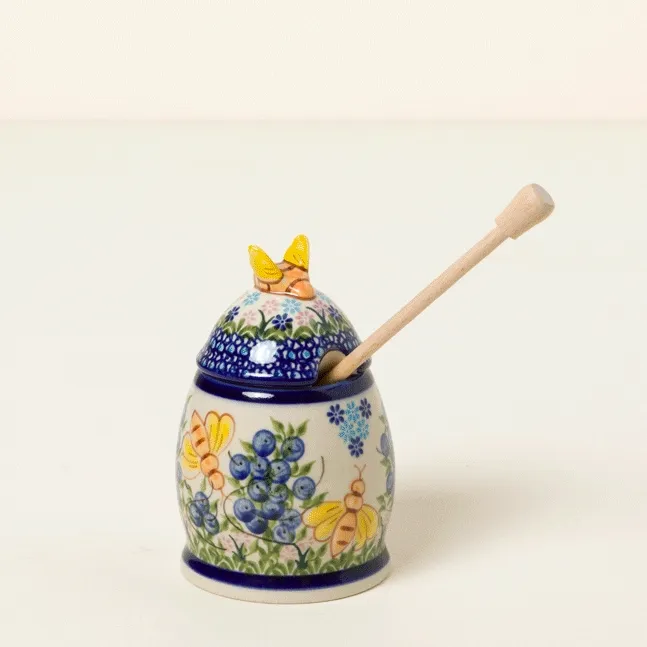 Polish Honey Pot and Dipper