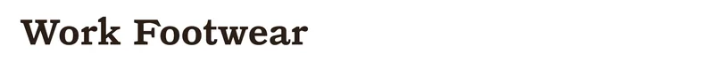 Work Footwear