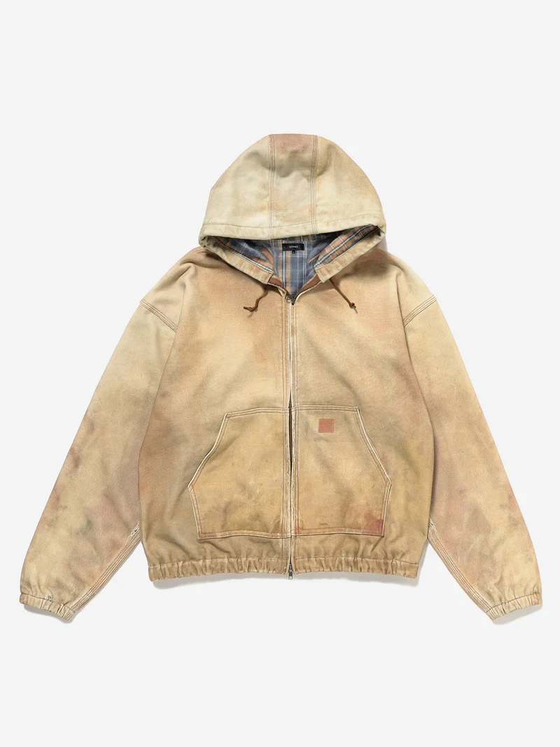 Image of Beams Mock Print HD Jacket - Fade Beige