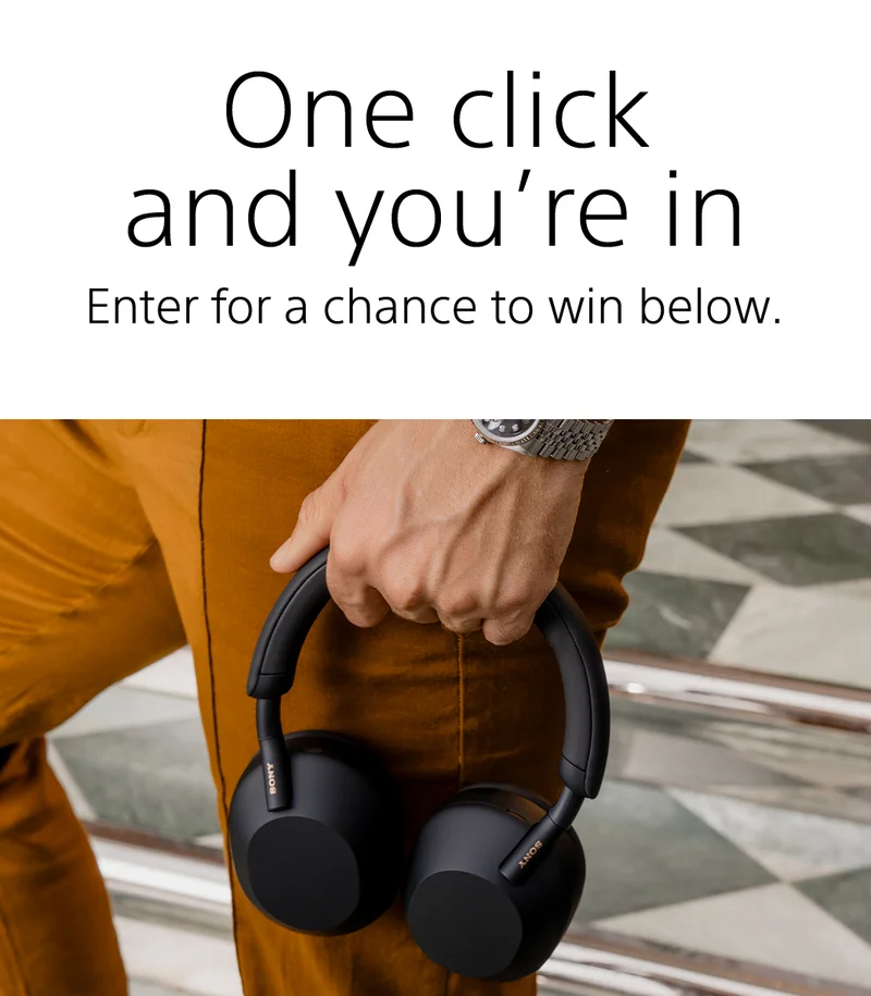 One click and you're in | Enter for a chance to win below.