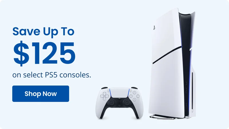 Save Up To $125 on select PS5 consoles. Shop Now