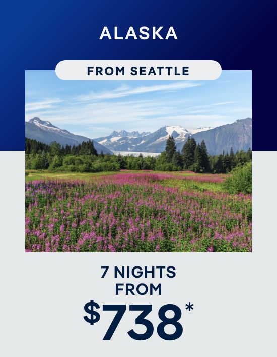 Alaska – 7 Nights – Click to View Cruises & Book Now