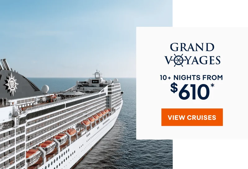 Grand Yoyages – 10+ Nights – Click to View Cruises & Book Now