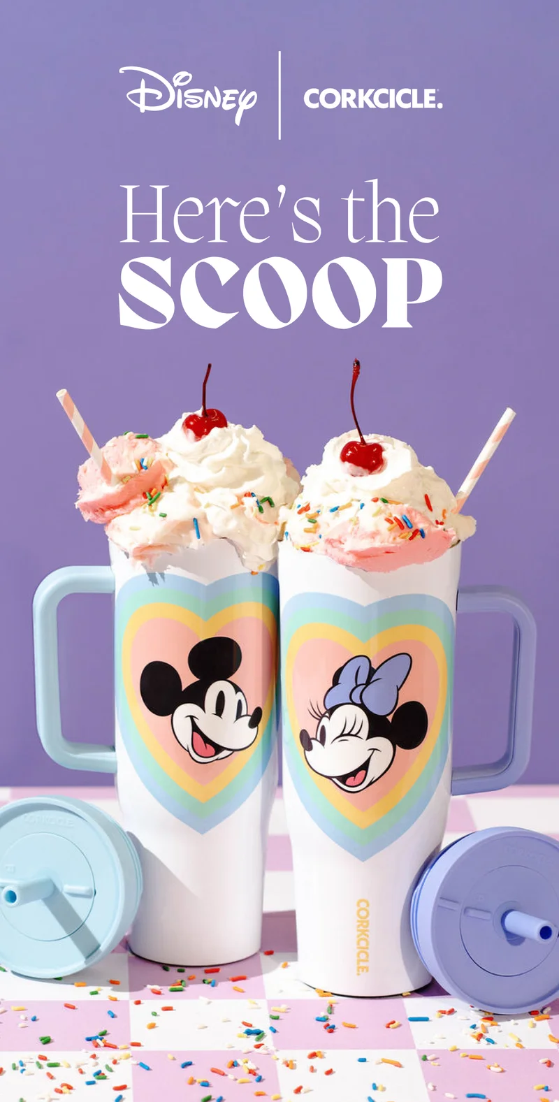 Shop NEW Retro Rainbow Mickey and Minnie Mouse Cruisers