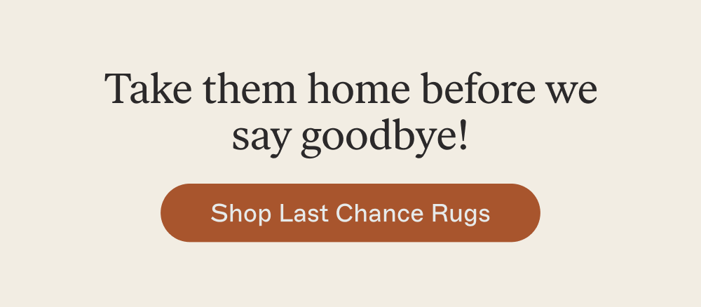 Take them home before we say goodbye! [Shop Last Chance Rugs]