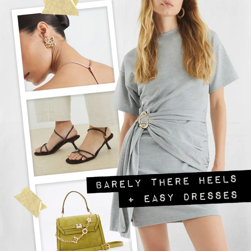 BARELY THERE HEELS + EASY DRESSES