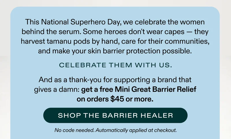 Shop the barrier healer