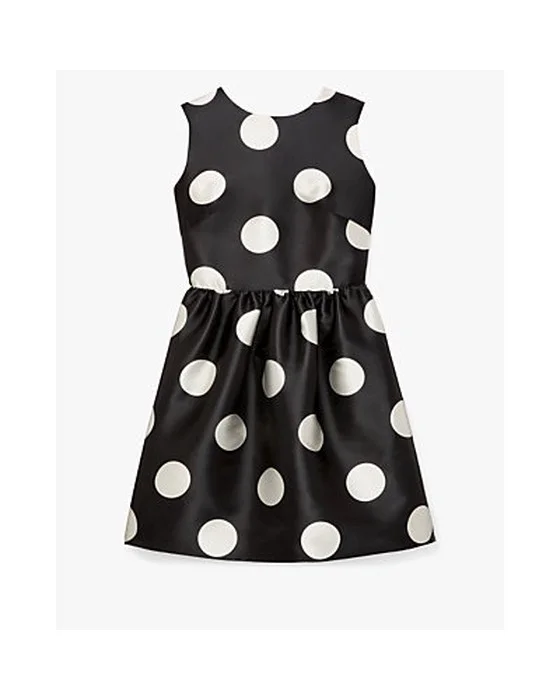 Breezy Dot Fit-and-flare Bow Dress